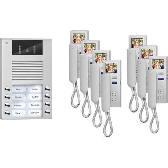 TCS, Campanello + Citofono, video:pack AP per 7 unità residenziali, con PVE1570-0010