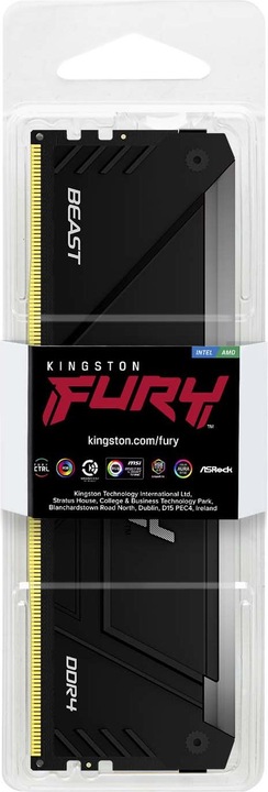 Actual product image Kingston DDR4-3600MT/s CL18 (1 x 16GB, 3600 MHz, DDR4-RAM, DIMM)