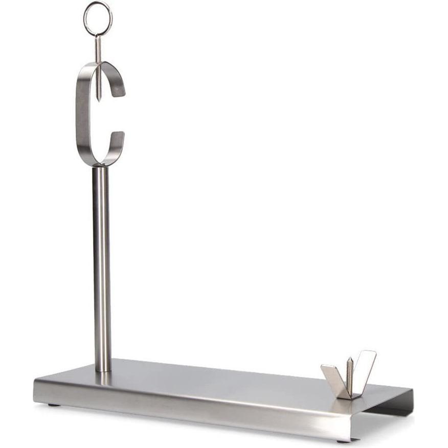 EDM Schinkenhalter aus Edelstahl Silberfarben Metall Edelstahl Aluminium 40 x 16,5 x 42 cm, Gadget da cucina, Argento