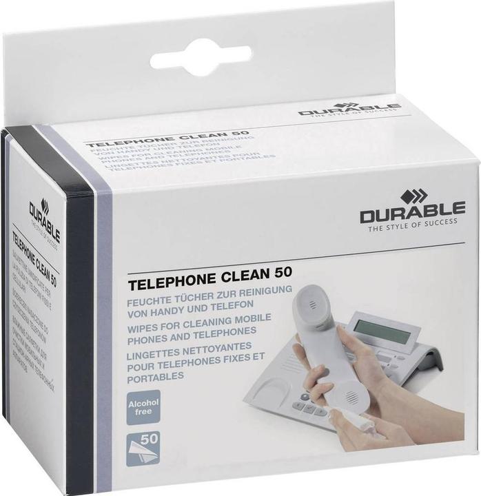 Actual product image Durable Telephone Clean 50 578502 Cleaning cloths 50 pieces (50 x)