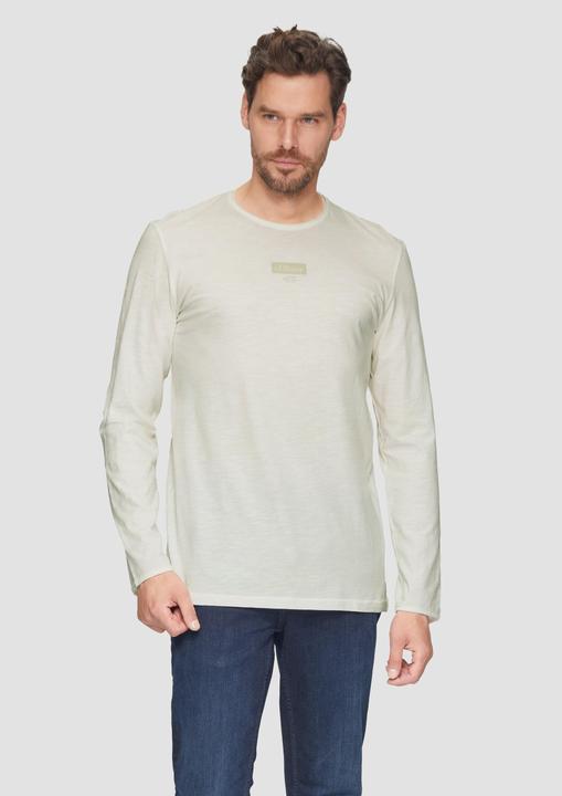 Immagine prodotto S.Oliver T-Shirt Logo-Shirt mit Rollkante und Flammgarnstruktur (XXL)