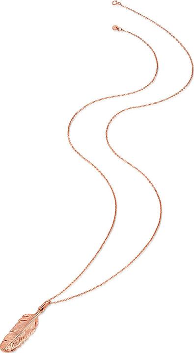 Immagine prodotto Glanzstücke München Piuma da donna in argento sterling e oro rosa 70,0 cm - 8182 (Argento, 70 cm)
