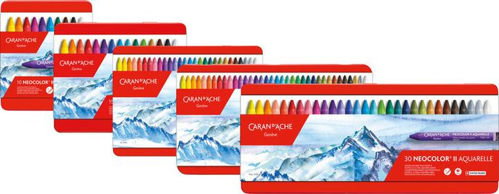 Immagine prodotto Caran d'Ache Neocolor II Aquarelle Metallschachtel (Multicolore, 10 x)