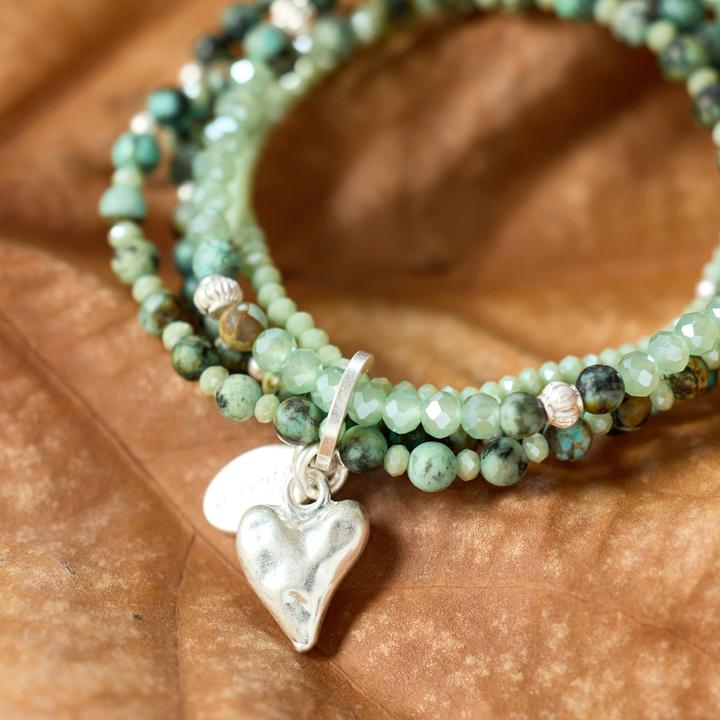 Actual product image Andreani Bracelet with genuine leopard jasper (8 cm, Stones)