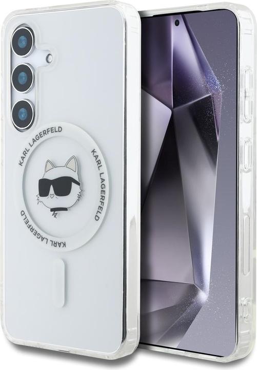 Image du produit Karl Lagerfeld HC Magnetic IML Metal Choupette Head case for Samsung Galaxy S25 Plus white (Samsung Galaxy S25+)