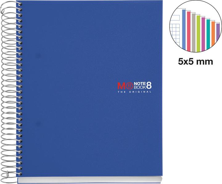 Actual product image Miquelrius Notizbuch 8 A5 200 SQU.PP blau (A5, Dotted)