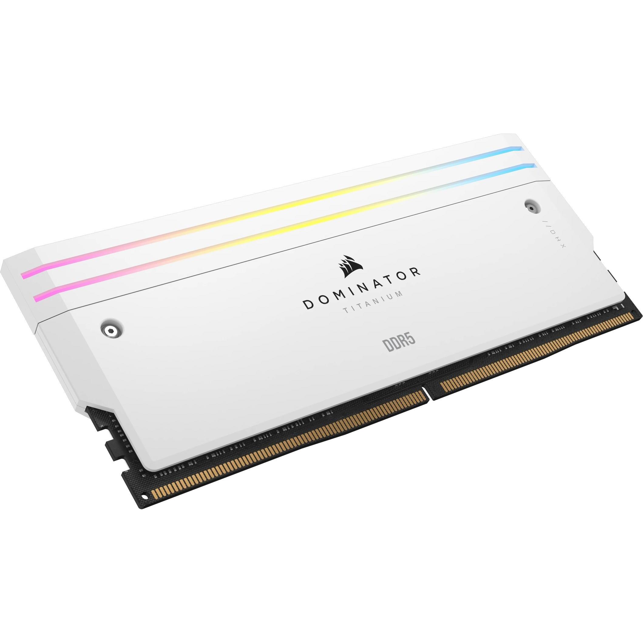 Thumbnail - Corsair Dominator Titanium (2 x 32GB, 6400 MHz, DDR5-RAM, DIMM), RAM, Weiss