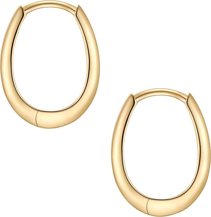 Image du produit Glanzstücke München Creolen Sterling Silber gelbgold - 38206 (Argent sterling doré à l'or jaune 14 carats)