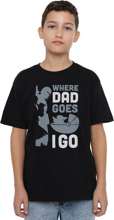 Immagine prodotto Star Wars Where Dad Goes I Go Maglietta Ragazzi (128)