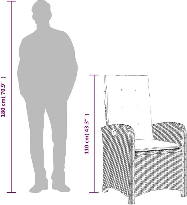 Produktbild vidaXL Garten Essgruppe