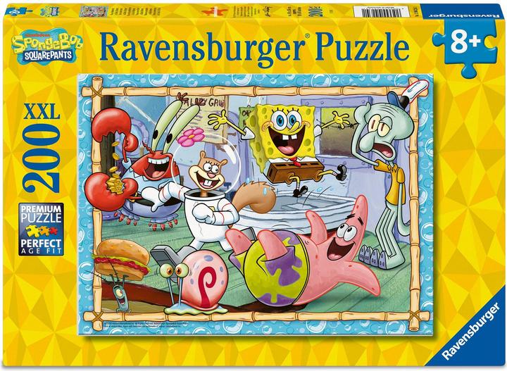 Ravensburger Kinderpuzzle 200 XXL Teile - Spongebob - Neue Abenteuer in Bikini Bottom (200 Teile)