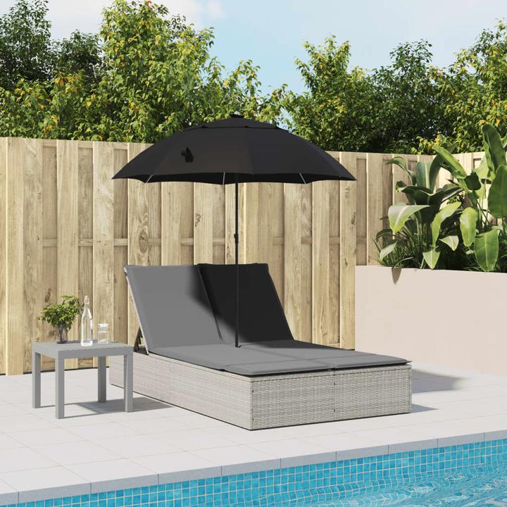 Produktbild vidaXL Doppel-Sonnenliege (164 cm)