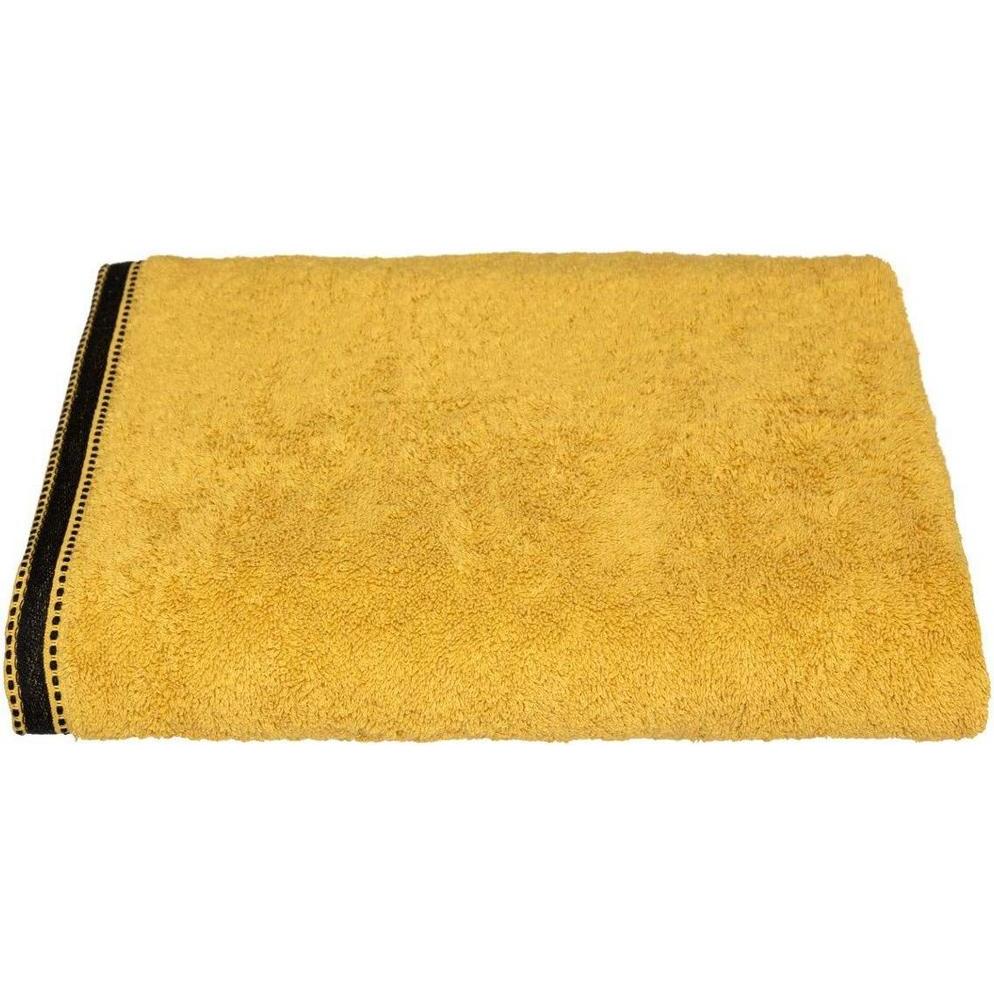 Atmosphera, Frotteewäsche, Badetuch 5five Premium Baumwolle 560 g Senf (100 x 150 cm)