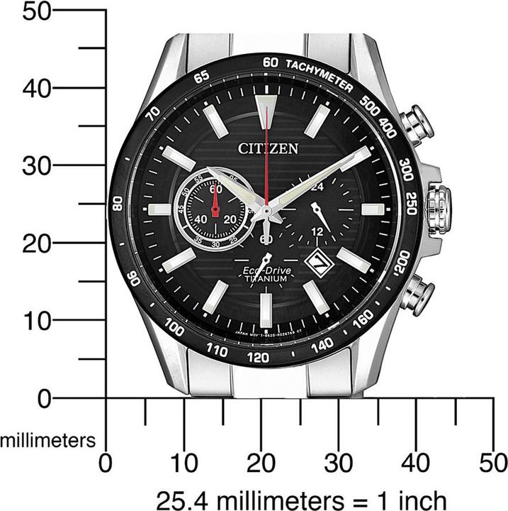 Produktbild Citizen CA4444-82E Horloge - Titanium - Zilverkleurig - 42 mm (Chronograph, 43 mm)