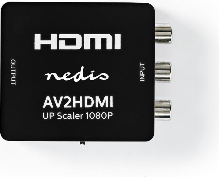 Image du produit Nedis HDMI T Converter 3X RCA femelle Sortie HDMIT 1 voie 1080p 1.65 Gbps ABS Anthracite (Adaptateur angulaire)