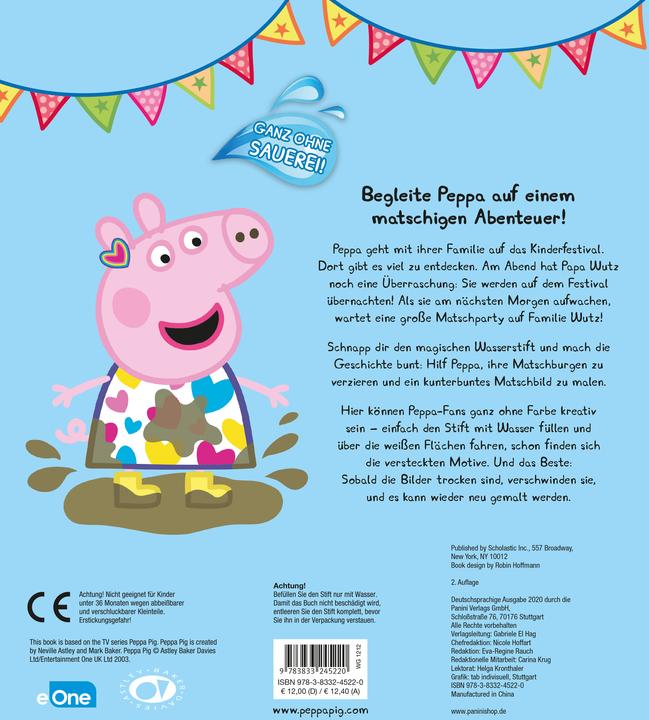 Produktbild Panini Peppa Pig: Peppa auf dem Matschfestival - Magischer Wassermalspass (Deutsch, Panini, 2024)