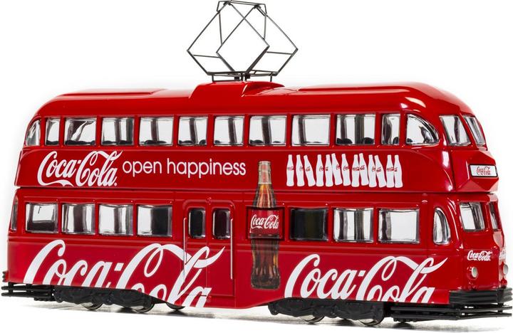 Actual product image Hornby Coca Cola Double Decker Tram - Open Happiness