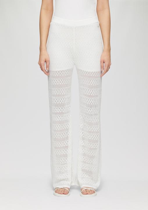 Produktbild S.Oliver Hose Transparente Feinstrick-Hose mit Ajourmuster und Baumwollfutter (40)