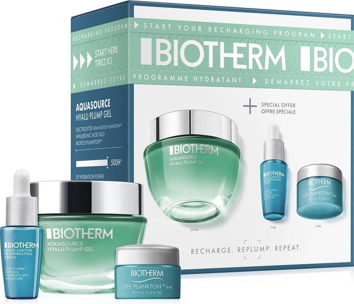 Biotherm Aquasource Hyalu Plump Gel Estuche 3 pz (Set voor gezichtsverzorging)