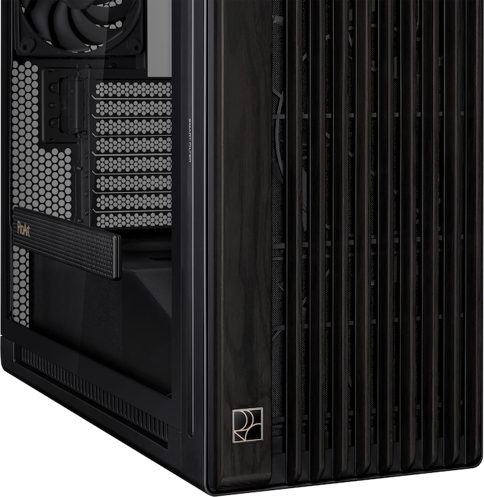 Actual product image ASUS ProArt PA602 Wood Edition (mATX, Mini-ITX, Mini-DTX, E-ATX, ATX, DTX)