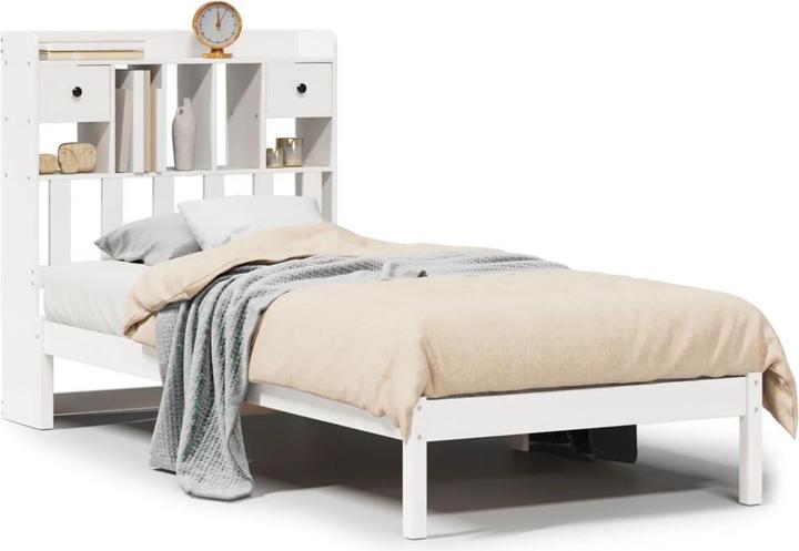 Image du produit vidaXL Bett mit Regal (140 x 200 cm)