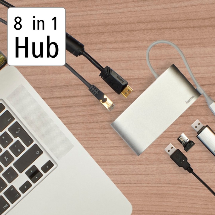 Produktbild Hama USB-C-Multiport Adapter (USB-C, 1 Ports)