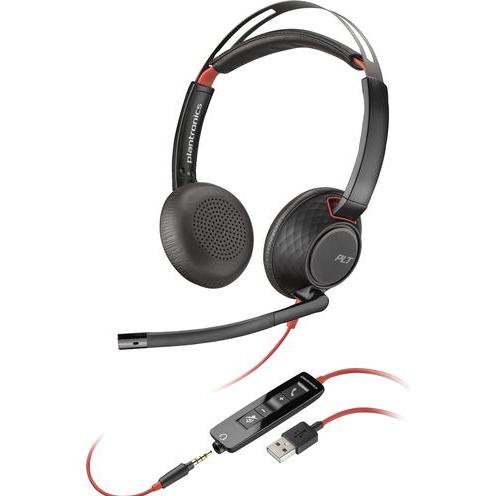Poly BW C5220 USB-A HS (Kabelgebunden, USB-A), Office Headset, Schwarz