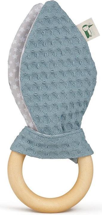 Image du produit Grünspecht Hochet avec oreilles en tissu