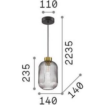 Thumbnail - Ideal lux, Pendelleuchte, MINT Pendelleuchte E27 ⌀140mm dimmbar Grün 248554 (E27)