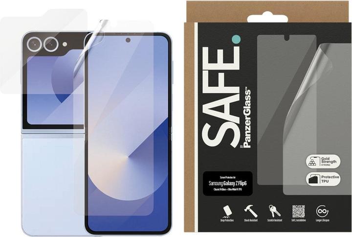 Actual product image PanzerGlass Safe. (1 Piece, Samsung Galaxy Z Flip6)