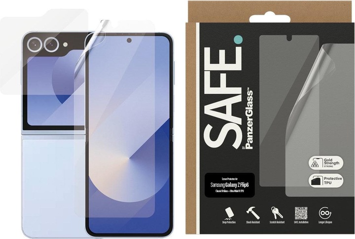 Actual product image PanzerGlass Safe. (1 Piece, Samsung Galaxy Z Flip6)
