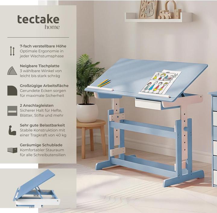 Produktbild tectake Schreibtisch (109 x 55 x 94 cm)