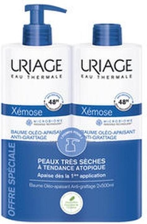 Actual product image Uriage Xemose Anti-Itch Body Cream For Dry Skin With Atopic Eczema Tendency Pack Of 2 X 500 Ml (Body cream, 500 ml)