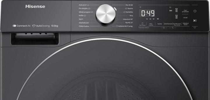 Produktbild Hisense Waschvollautomat - WF5S1045BB RAL9005 (10.50 kg, Links)