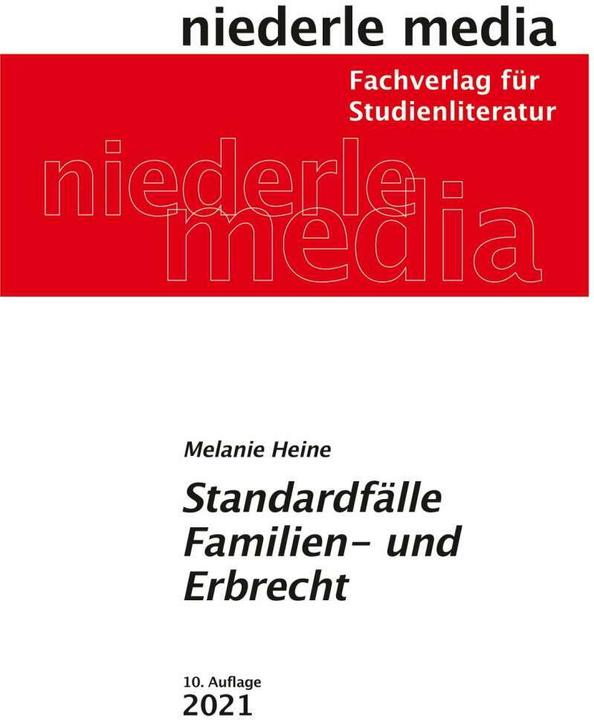Actual product image Standardfälle Familien- und Erbrecht (German, Melanie Heine, 2024)