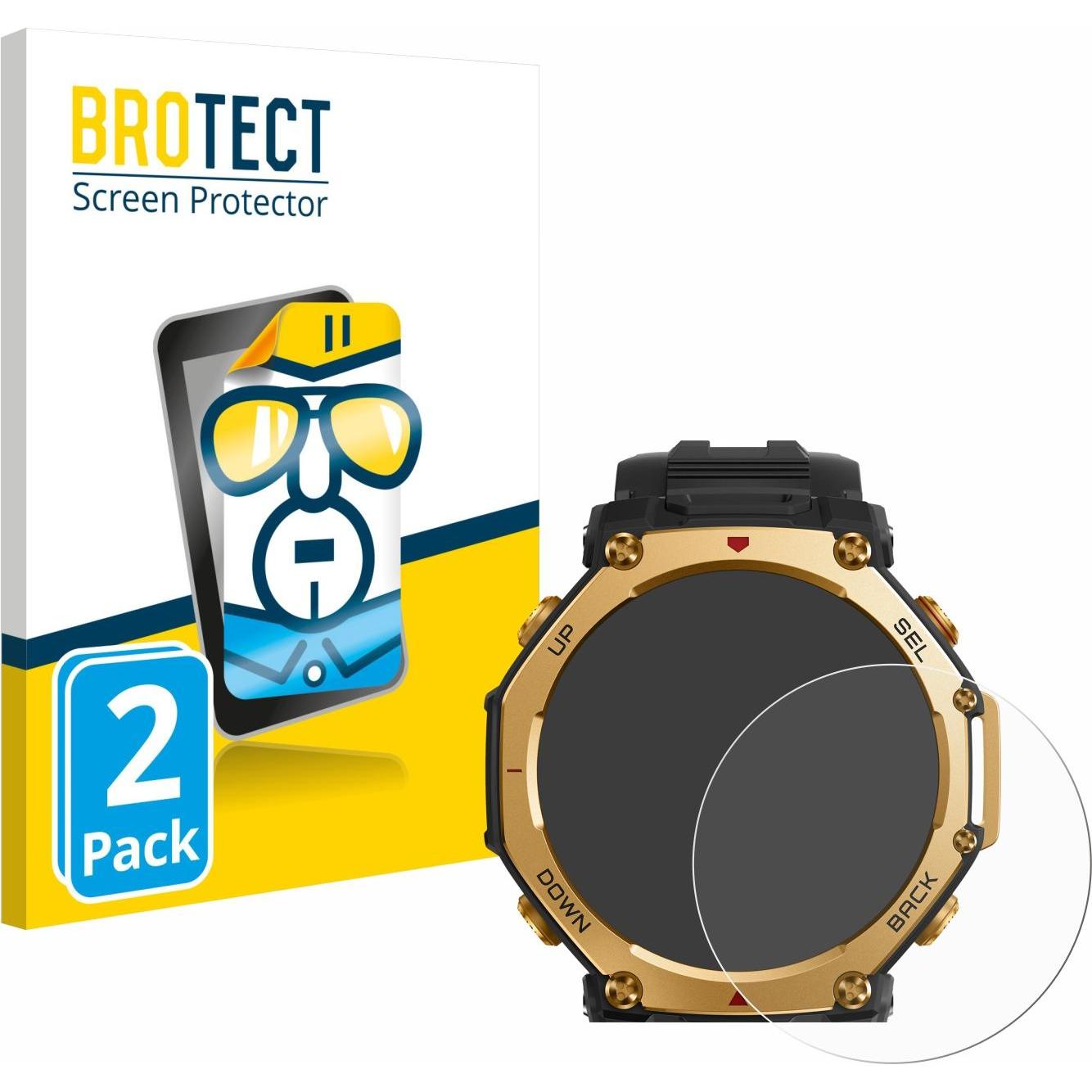 BROTECT Pellicola Trasparente, Pellicola protettiva per smartwatch, Trasparente