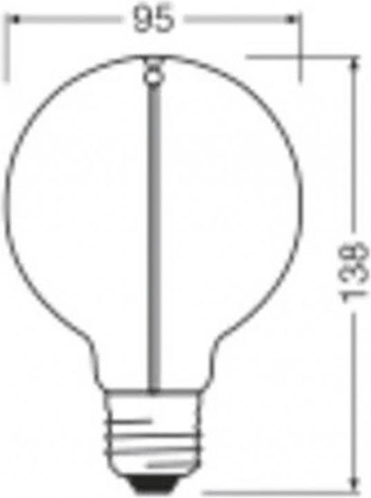 Image du produit Ledvance Lampe LED (E27, 2.20 W, 150 lm, 1 x, G)