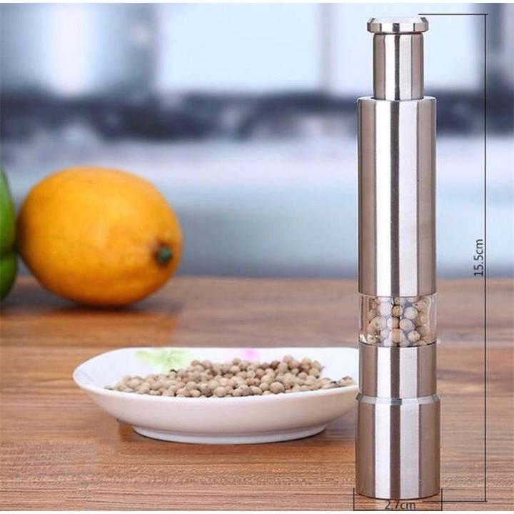 Actual product image PhoneLook MG600A Moulin à sel et à poivre ergonomique rechargeable acier inoxydable (Salt, Pepper)