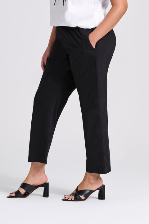 Produktbild Ulla Popken 7/8-Chinohose Ruby, Elastikbund, weites, gerades Bein (42)