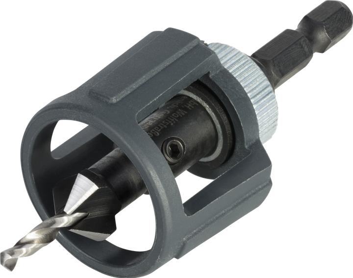 Actual product image wolfcraft 1 pilot drill with countersink+depth gauge ø3,2x12mm (3.2-12 mm)