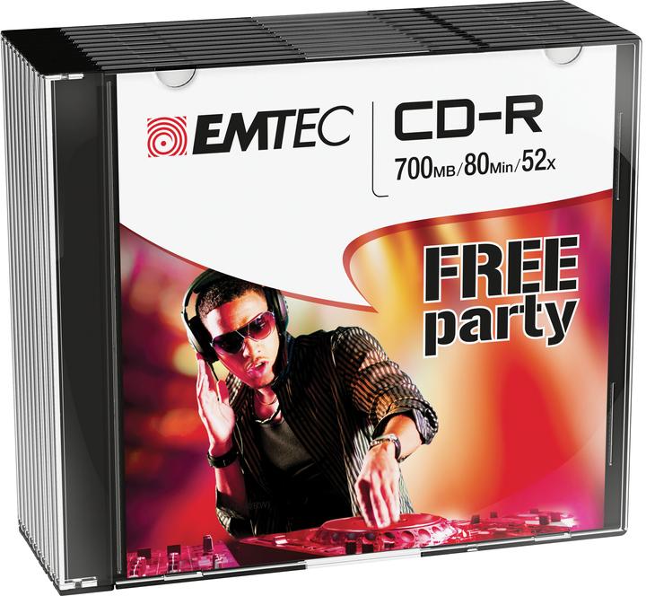 Produktbild Emtec Vinyl Look - 10 x CD-R - 700 MB (80 Min) 52x (10 x)