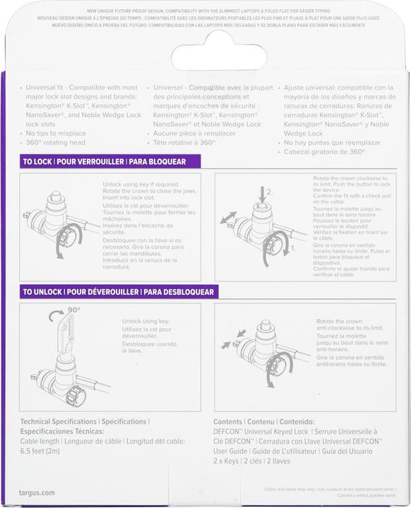 Actual product image Targus Ultimate Keyed Retail
