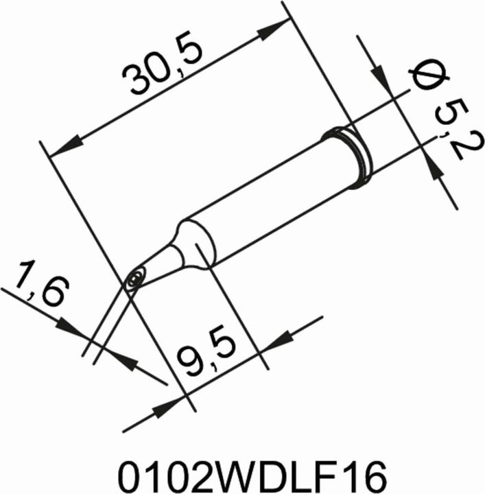 Immagine prodotto Punta saldatore Ersadur, no piombo 1,6mm (Punta di saldatura)