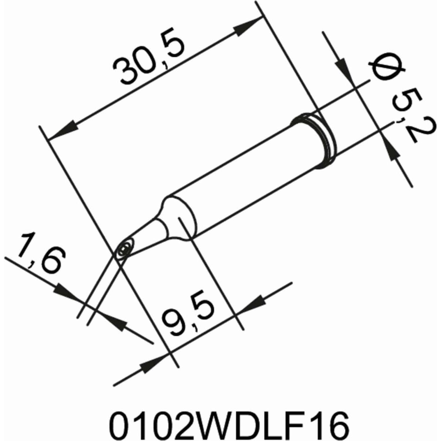 Thumbnail - Ersa Lötspitze 1,6mm PowerWell Hohlkehle (Lötspitze), Lötgerät Zubehör