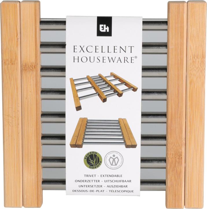 Produktbild Natura Punto Ausziehbarer Untersetzer aus Bambus (1 x, Glasuntersetzer)