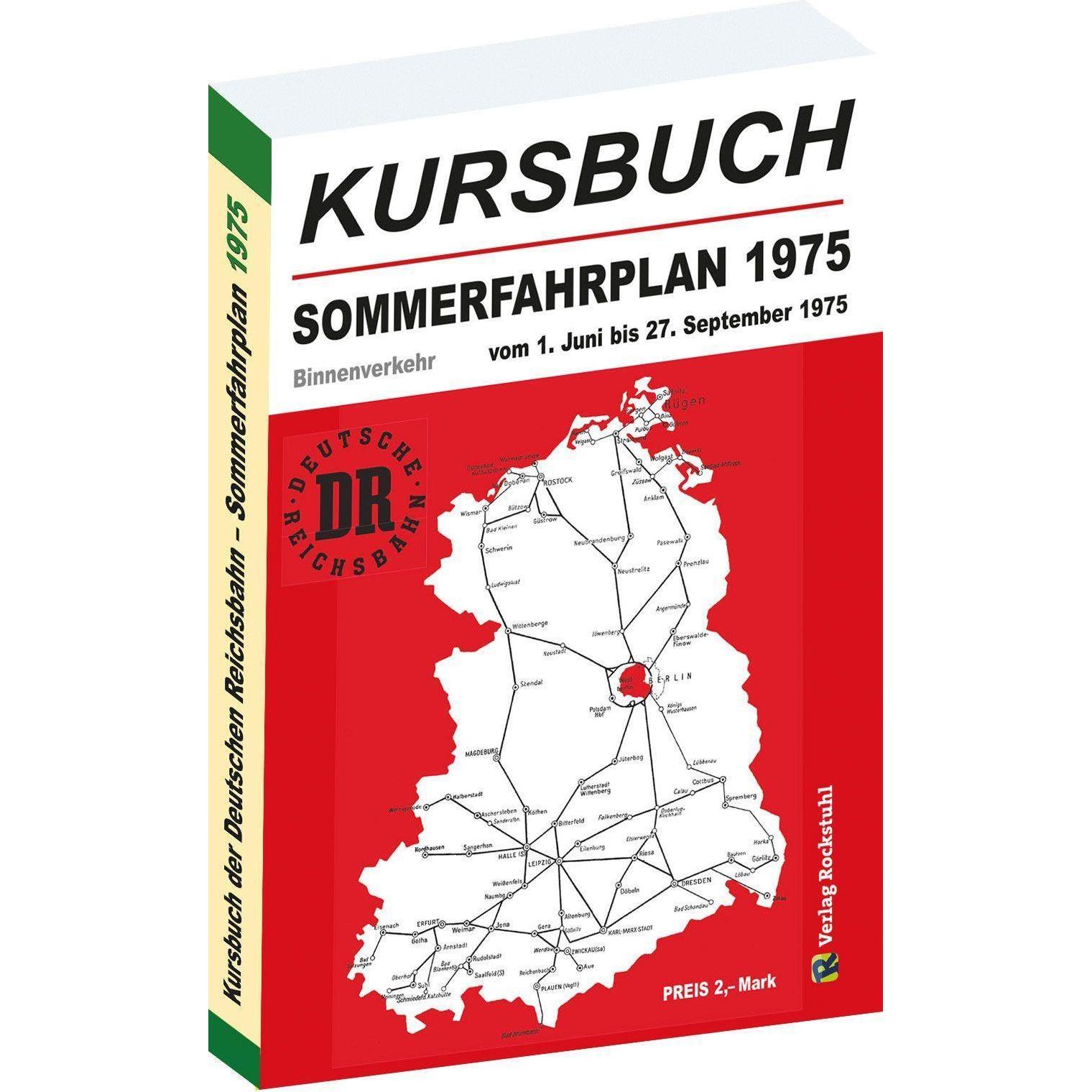 Kursbuch der Deutschen Reichsbahn - Sommerfahrplan 1975, Fachbücher