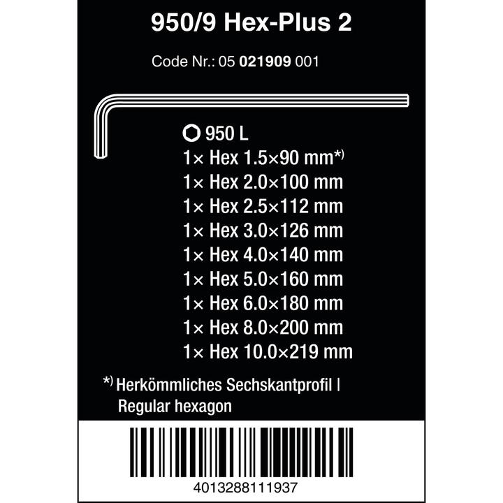 Produktbild Wera 950/9 Hex-Plus 2