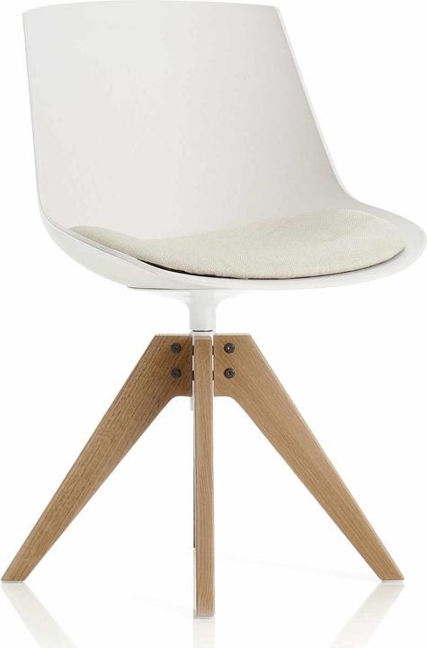 MDF Italia Flow Chair Eco 4 Füsse Vn Eiche Stuhl