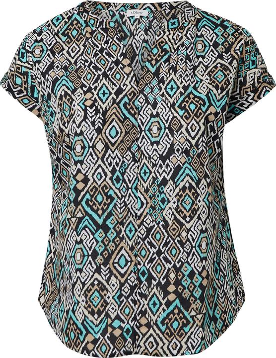 Immagine prodotto s.Oliver Bluse Leichte Baumwoll-Bluse mit All-over-Print (52)