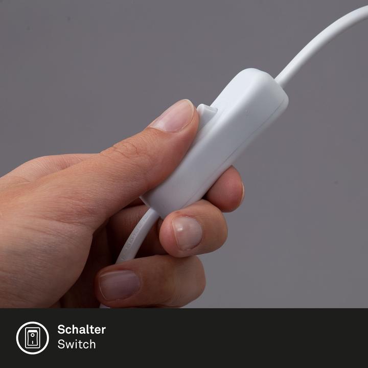 Image du produit Briloner Lampe à pince, blanc, 1xLE27 / max. 10W excl. (E27)